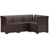 4-vietė Sodo Sofa Rattano Išvaizda PP Ruda