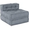 Modulinė sofa 4 pcs Pilka Audinys