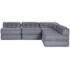 Modulinė sofa Audinys Pilka 210 x 140 x 56 cm