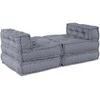 Modulinė sofa 4 pcs Pilka Audinys