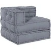 Modulinė sofa 4 pcs Pilka Audinys