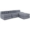 Modulinė sofa 4 pcs Pilka Audinys