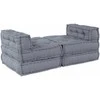 Modulinė sofa 4 pcs Pilka Audinys