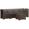 4 vietų sodo sofa pintinės išvaizdos PP Ruda