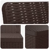 4 vietų sodo sofa pintinės išvaizdos PP Ruda
