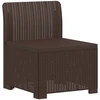 4 vietų sodo sofa pintinės išvaizdos PP Ruda