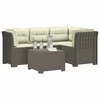 4 Vietų Sodo Sofa su Pagalvėlėmis Ratanų Imitacija PP