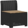 4 Vietų Sodo Sofa su Pagalvėlėmis Ratanų Imitacija PP Antracito