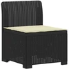 4 Vietų Sodo Sofa su Pagalvėlėmis Ratanų Imitacija PP Antracito