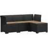 4 Vietų Sodo Sofa su Pagalvėlėmis Ratanų Imitacija PP Antracito