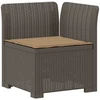 4 Vietų Sodo Sofa su Pagalvėlėmis Ratanų Imitacija PP