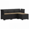 4 Vietų Sodo Sofa su Pagalvėlėmis Ratanų Imitacija PP Antracito