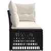 4 vietų sofa su kairiuoju porankiu 4 pcs 4-Vietų skaičius Juoda