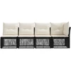 4 vietų sofa su kairiuoju porankiu 4 pcs 4-Vietų skaičius Juoda