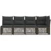 4 vietų sofa su kairiuoju porankiu 4 pcs 4-Vietų skaičius Pilka
