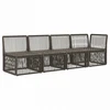 4 vietų sofa su kairiuoju porankiu 4 pcs 4-Vietų skaičius Pilka