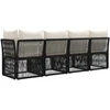4 vietų sofa su kairiuoju porankiu 4 pcs 4-Vietų skaičius Juoda