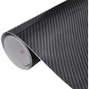 4D Automobilio plėvelės, 2vnt., juodos, 100x150cm