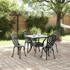 Sodo stalo komplektas 5 pcs Juoda Liejamasis aliuminis