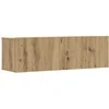 TV staliukas 5 dalių sieninis televizoriaus spintelės komplektas Artisan Oak