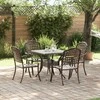 Sodo stalo komplektas 5 pcs Bronzinė Liejamasis aliuminis