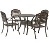 Sodo stalo komplektas 5 pcs Bronzinė Liejamasis aliuminis