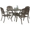Sodo stalo komplektas 5 pcs Bronzinė Liejamasis aliuminis