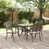 Sodo stalo komplektas 5 pcs Bronzinė Liejamasis aliuminis