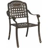 Sodo stalo komplektas 5 pcs Bronzinė Liejamasis aliuminis