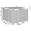Lauko baldų komplektas Sodo Sofų Rinkinys su pagalve 5 pcs Juoda poliratanas