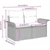 Sodo Sofų Rinkinys 5 vnt. Ruda poliratanas
