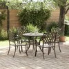 Sodo valgomojo komplektas 5 pcs Bronzinė Aliuminis