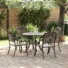 Sodo valgomojo komplektas 5 pcs Bronzinė Aliuminis