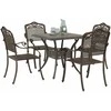 Sodo stalo komplektas 5 pcs Bronzinė Liejamasis aliuminis