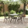 Sodo stalo komplektas 5 pcs Bronzinė Liejamasis aliuminis