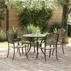 Sodo valgomojo komplektas 5 pcs Bronzinė Aliuminis