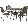 Sodo stalo komplektas 5 pcs Bronzinė Liejamasis aliuminis