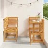 Lauko baldų komplektas Sodo Bistro Rinkinys 5 pcs Ruda Kietos akacijos mediena