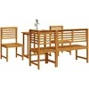 Lauko baldų komplektas Sodo Bistro Rinkinys 5 pcs Ruda Kietos akacijos mediena