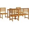 Lauko baldų komplektas Sodo Bistro Rinkinys 5 pcs Ruda Kietos akacijos mediena