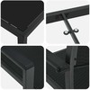 Lauko baldų komplektas Sodo valgomojo komplektas 5 pcs Juoda