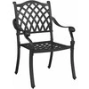 Sodo stalo komplektas 5 pcs Juoda Liejamasis aliuminis