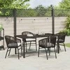 Lauko baldų komplektas Sodo valgomojo komplektas 5 pcs Ruda