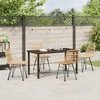 Lauko baldų komplektas Sodo valgomojo komplektas 5 pcs Ruda