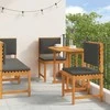 Lauko baldų komplektas Sodo Bistro Rinkinys 4 pcs Ruda Kietos akacijos mediena