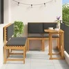 Lauko baldų komplektas Sodo Bistro Rinkinys 5 pcs Ruda Kietos akacijos mediena
