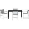 Sodo valgomojo komplektas 5 pcs Balta 140 x 70 x 73 cm