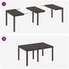 Lauko baldų komplektas Sodo valgomojo komplektas 5 pcs Ruda Polt ratanas