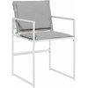 Sodo valgomojo komplektas 5 pcs Balta 140 x 70 x 73 cm