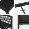 Lauko baldų komplektas Sodo valgomojo komplektas 5 pcs Juoda poliratanas